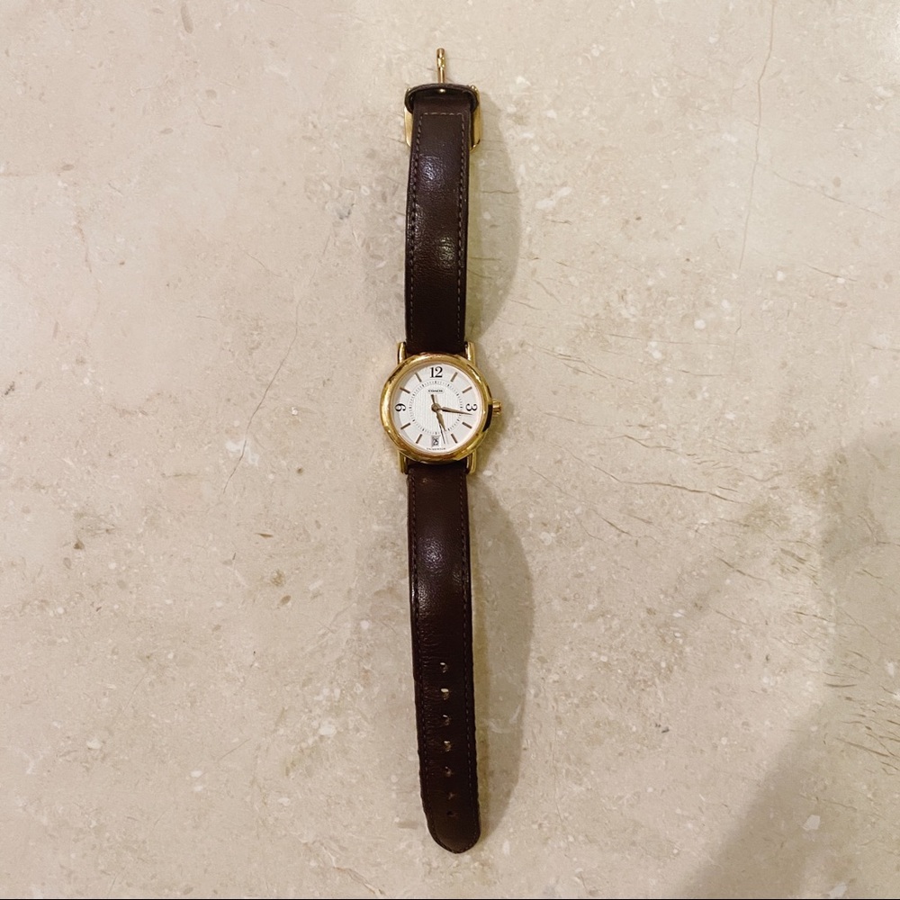 COACH Vintage Mini Leather Strap Watch